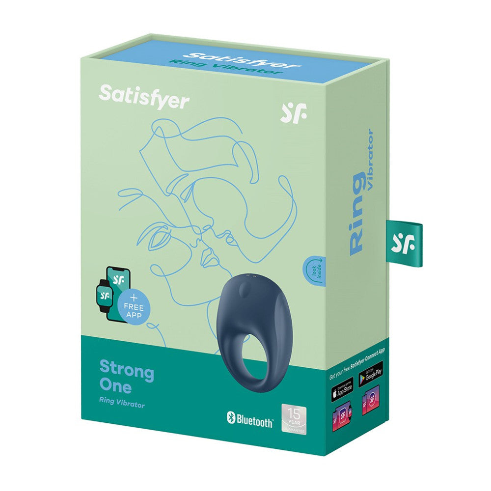 Satisfyer Strong One Rechargeable Vibrating Cock Ring with App