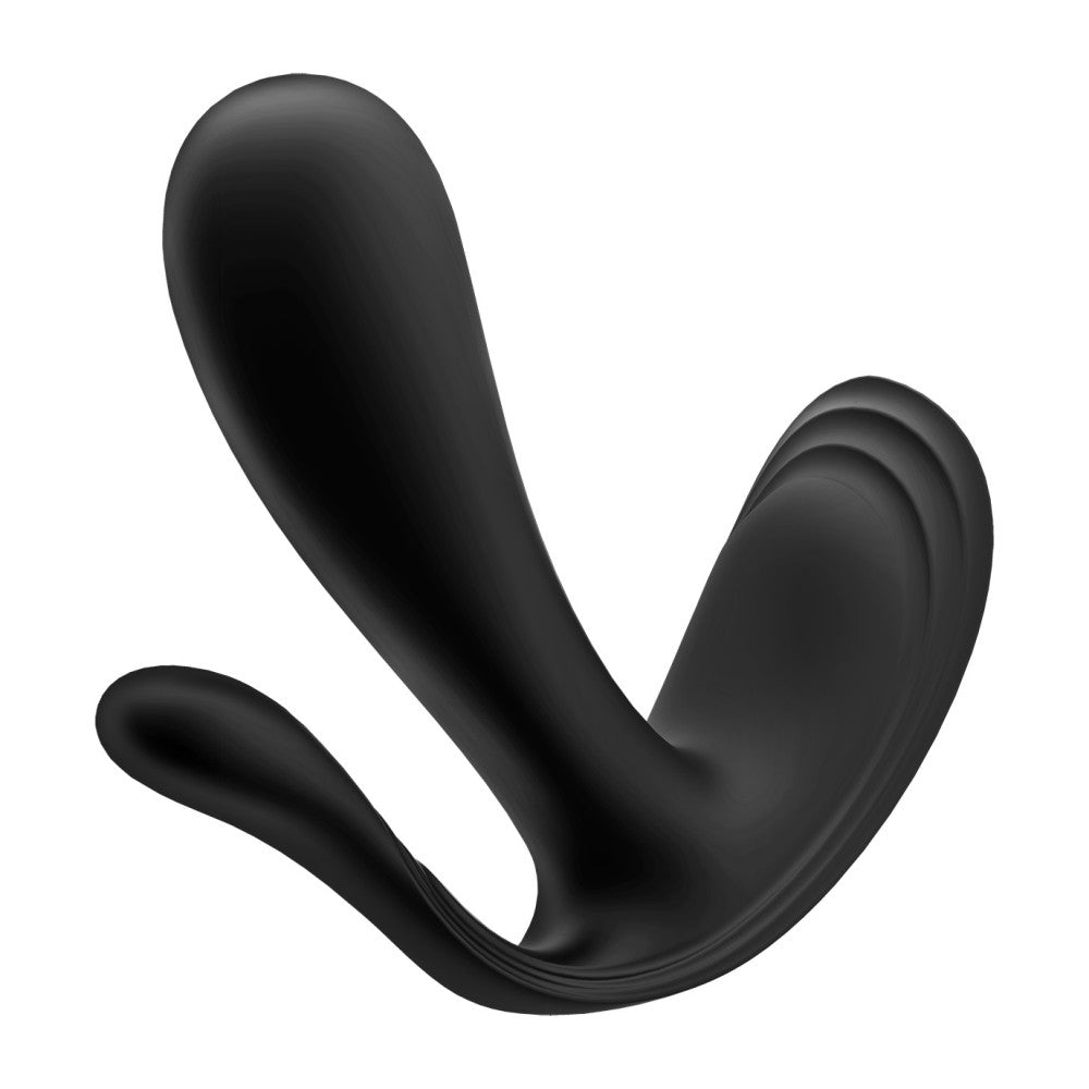 Satisfyer Top Secret Rechargeable Anal Stimulator Vibrator with App Black