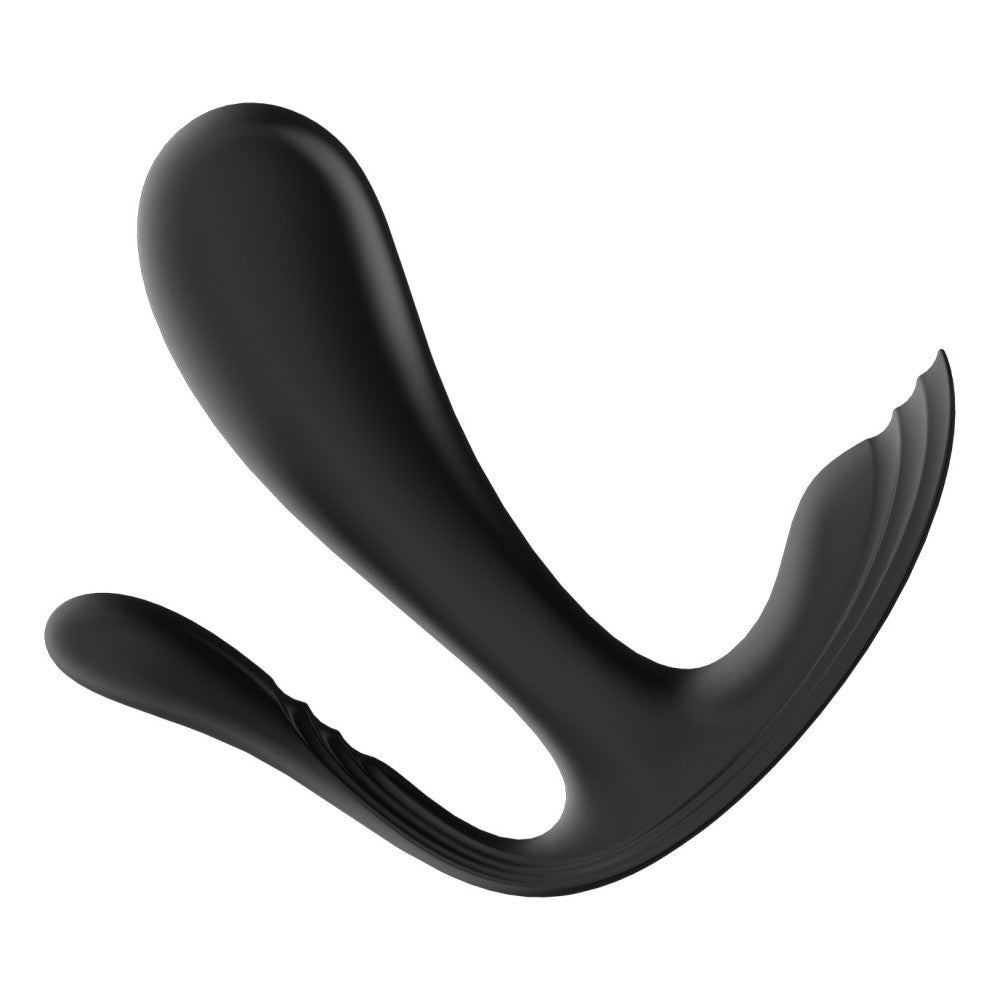 Satisfyer Top Secret Rechargeable Anal Stimulator Vibrator with App Black