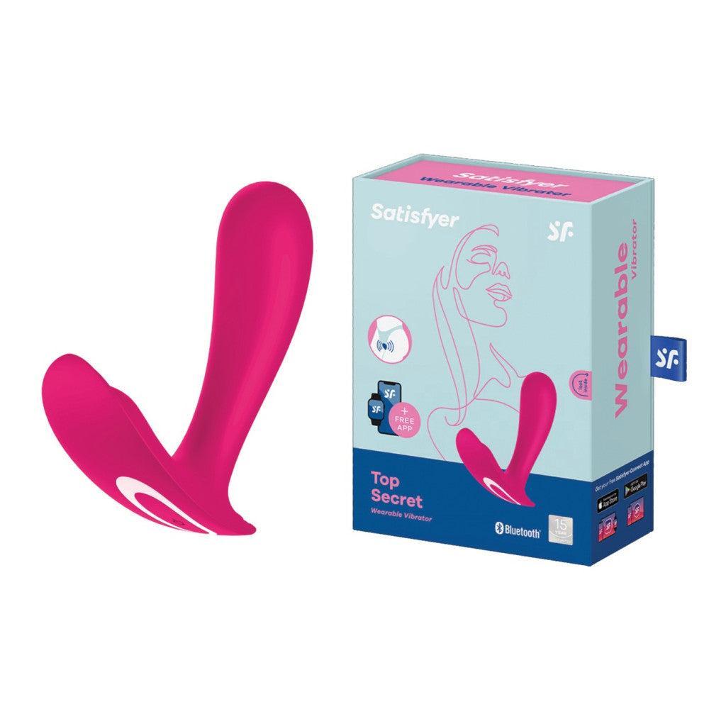 Satisfyer Top Secret Wearable Clitoris Stimulator Vibrator with App Pink