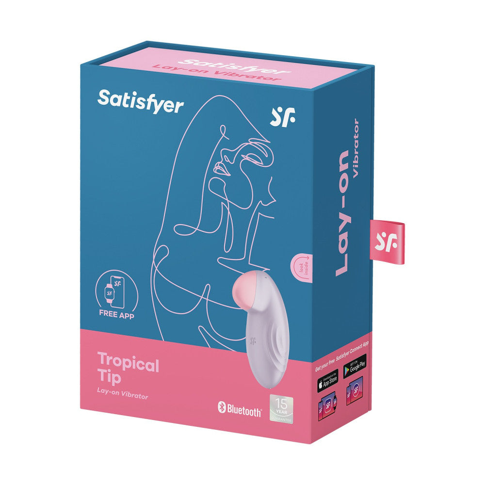 Satisfyer Tropical Tip Rechargeable Lay-On Vibrator with App