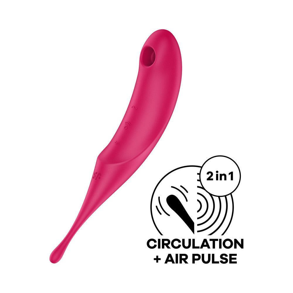 Satisfyer Twirling Pro Rechargeable 2 in 1 Sucking & Vibrating Stimulator