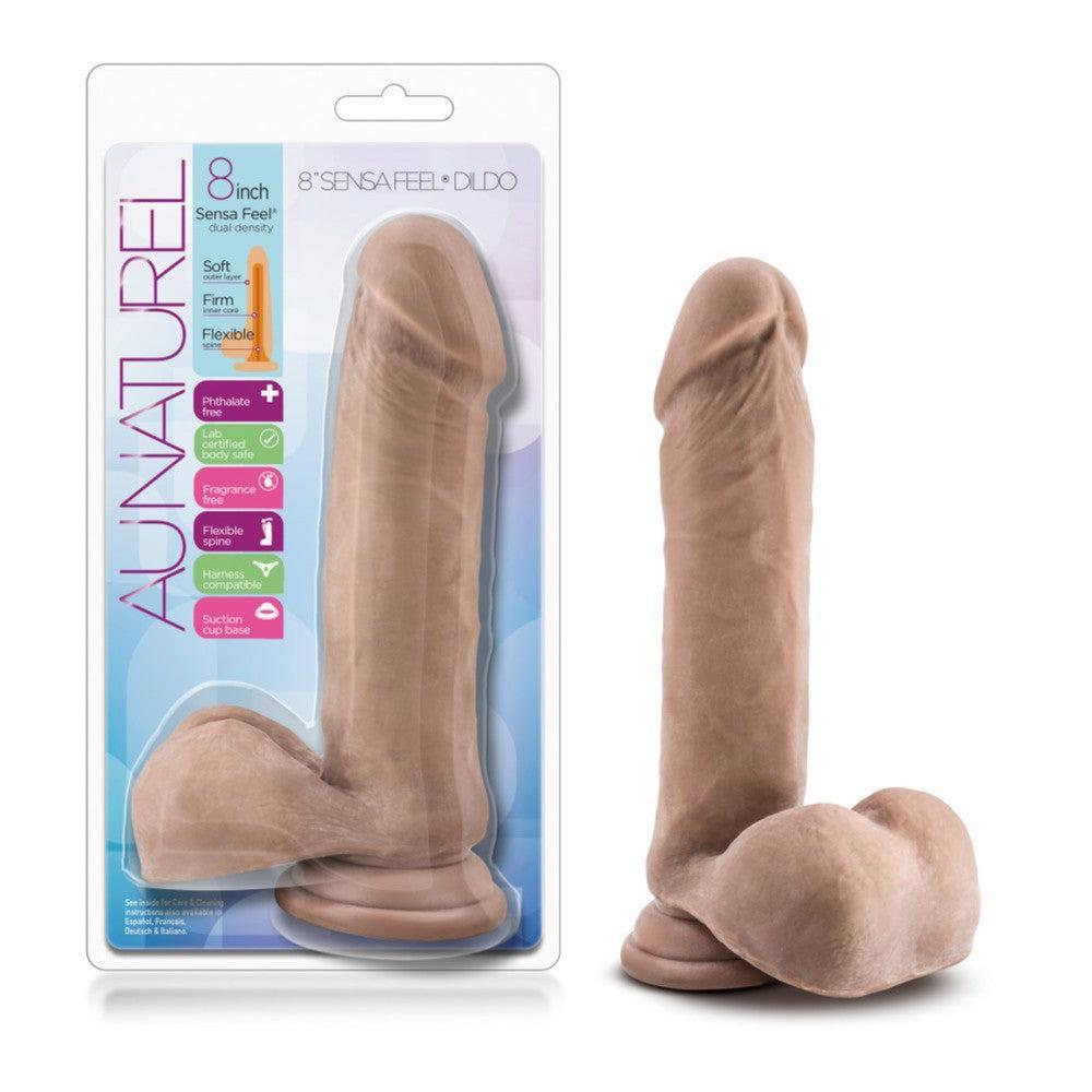 Au Natural Realistic Dual Layer Dildo 8"