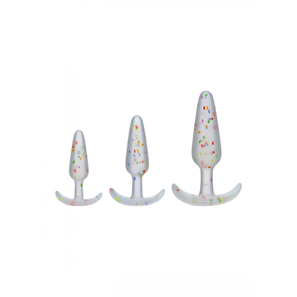 Set of 3 Silicone Butt Plugs Doc Johnson Mood