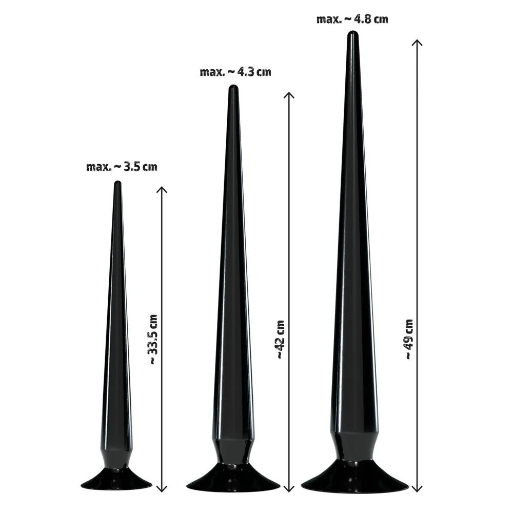 Set of 3 long Flexible Super Long Butt Plug Set