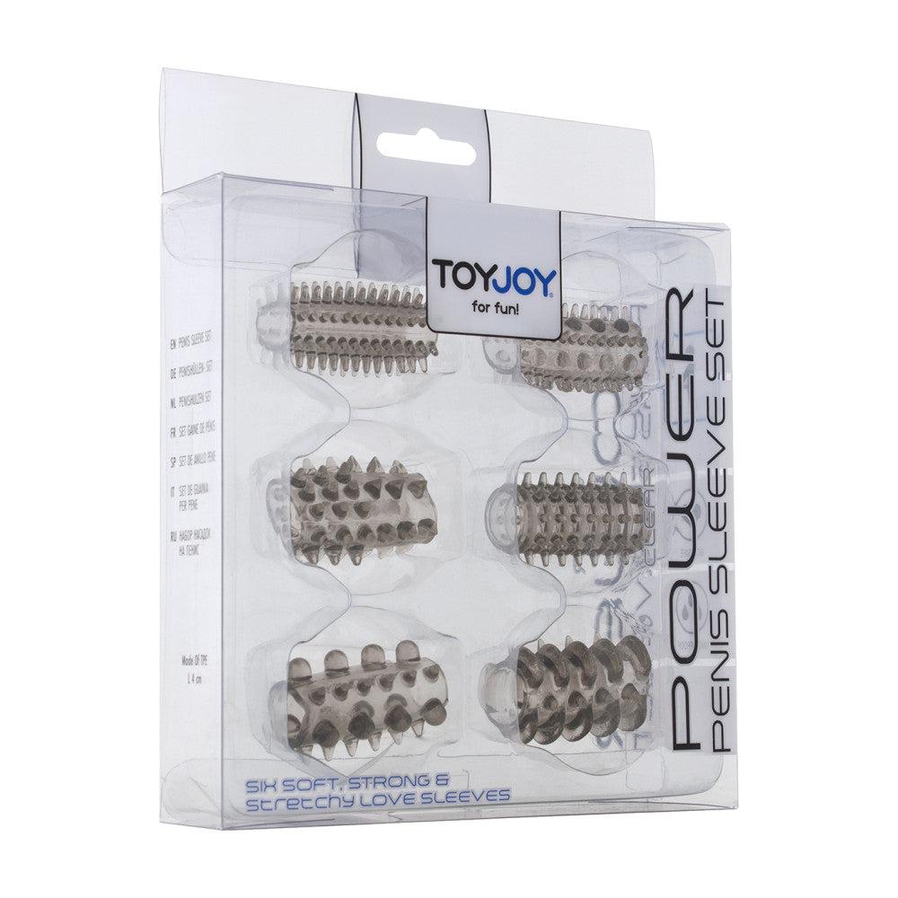 Set of penis thickeners Power 6 pcs. half black colour