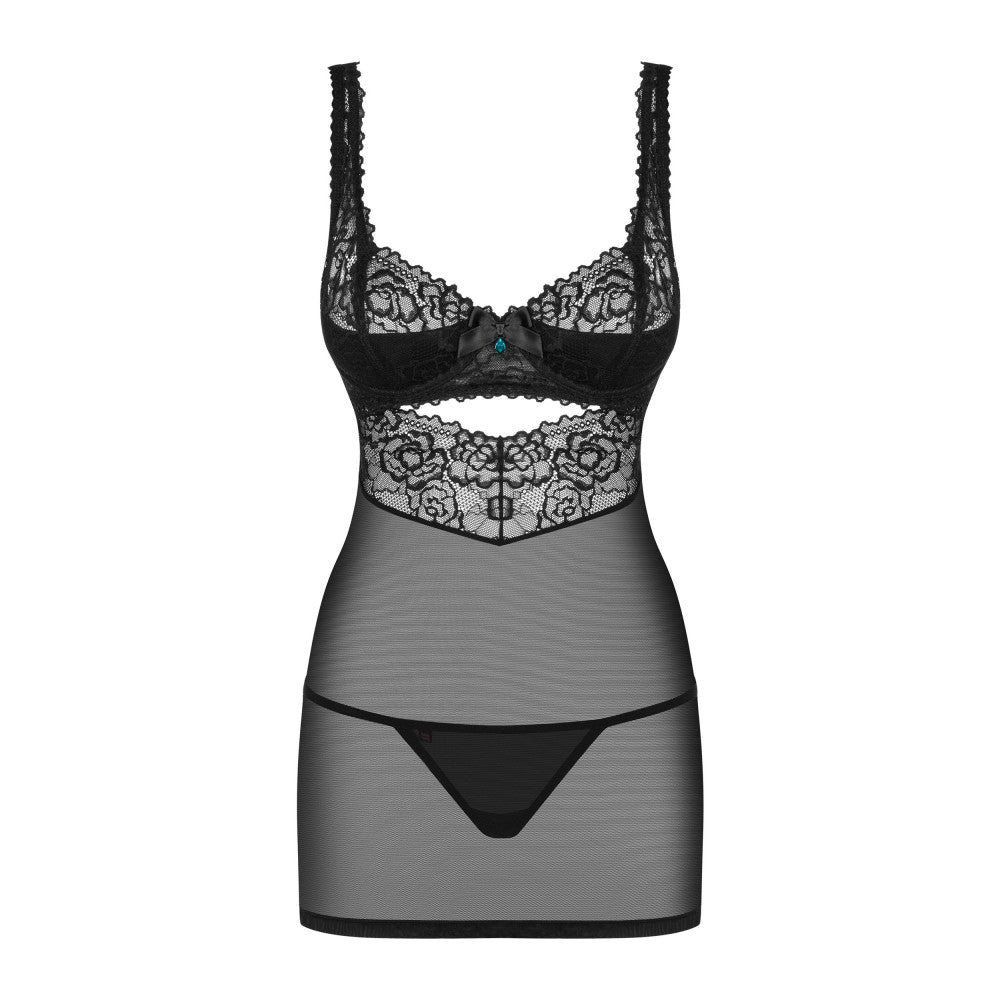 Sexy Dress & Thong Set Obsessive Black