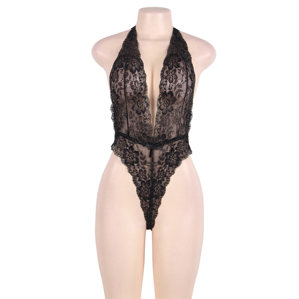 Sexy backless lace bodysuit Paris