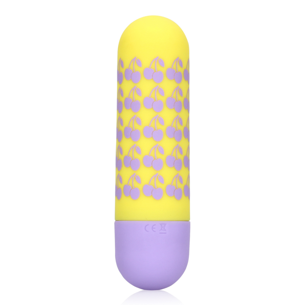 Shots I Cherryish You Rechargeable Bullet Vibrator Yellow with Purple
