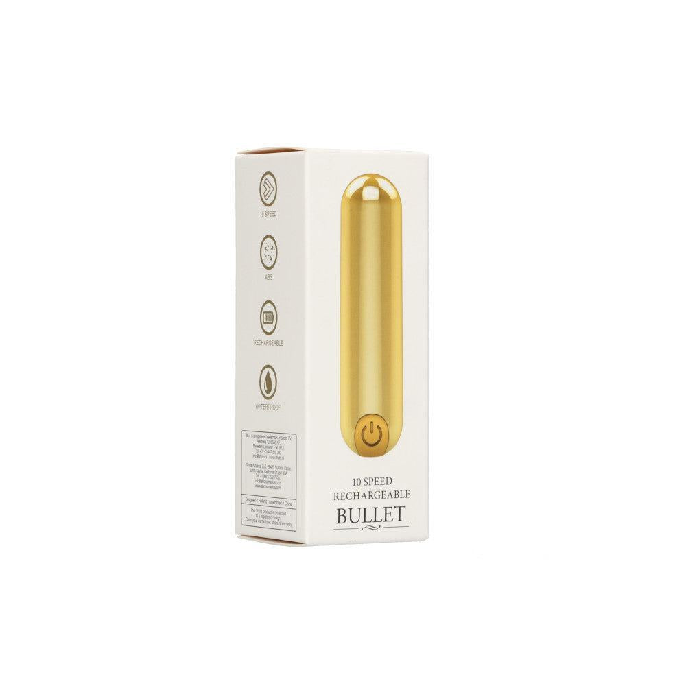 Shots rechargeable bullet vibrator golden