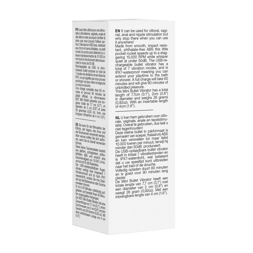 Shots rechargeable bullet vibrator golden