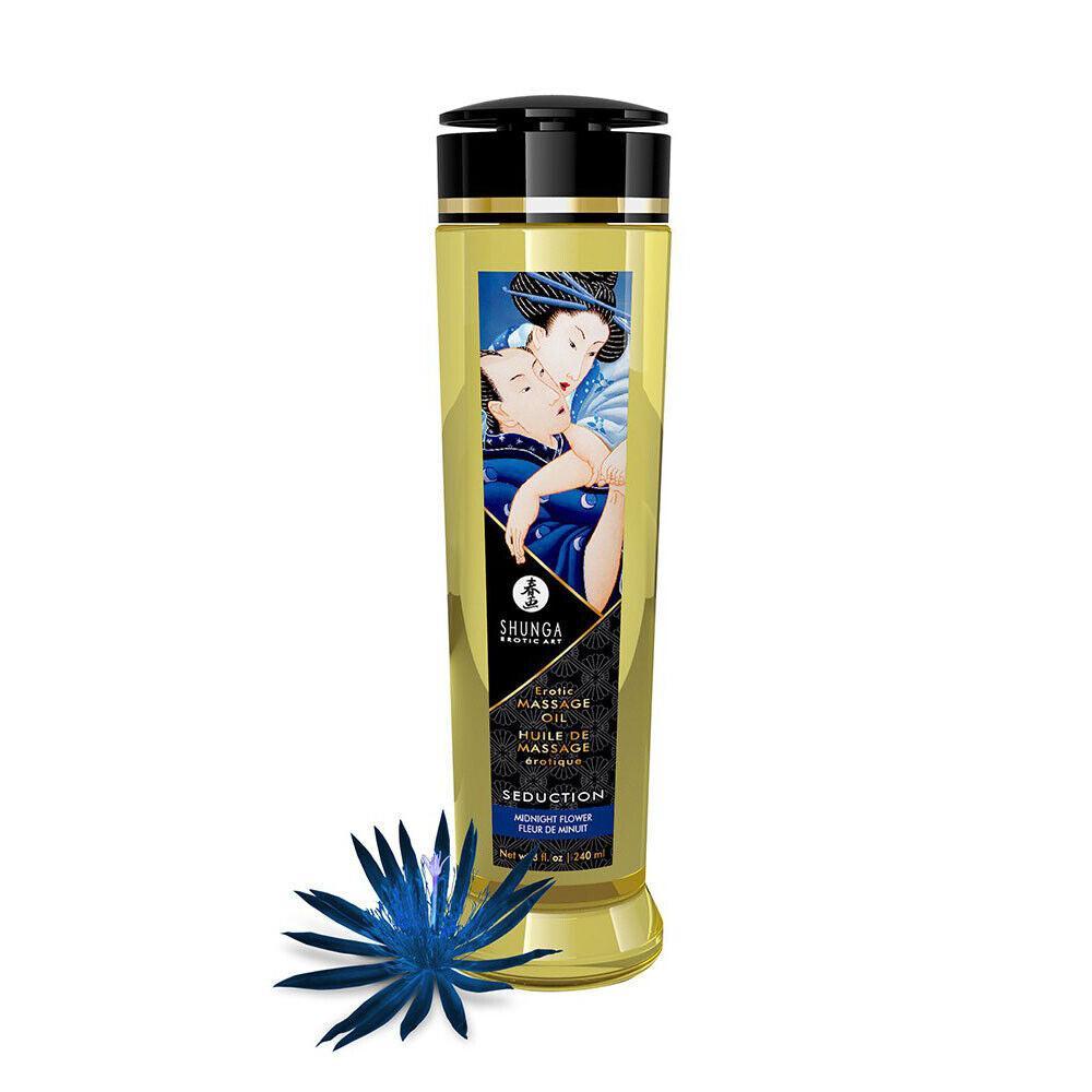 Shunga Seduction Midnight Flower Oil for Erotic Massage 240 ml