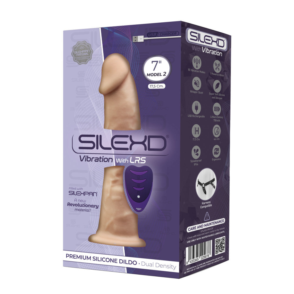 SilexD Vibrating Dildo with Remote 7"