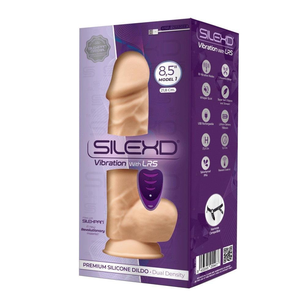SilexD Vibrating Realistic Double Layer Remote Control Dildo 8.5"