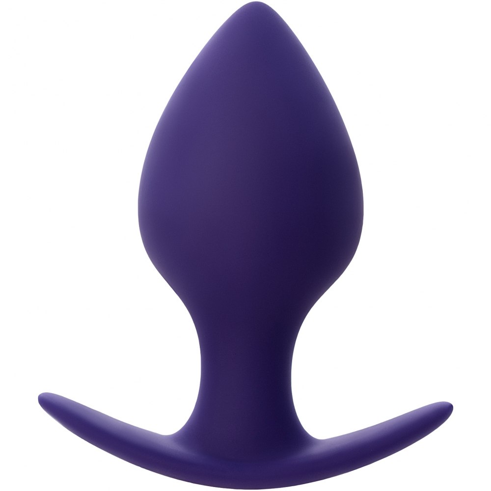 Silicone Butt Plug with moving ball Glob purple M