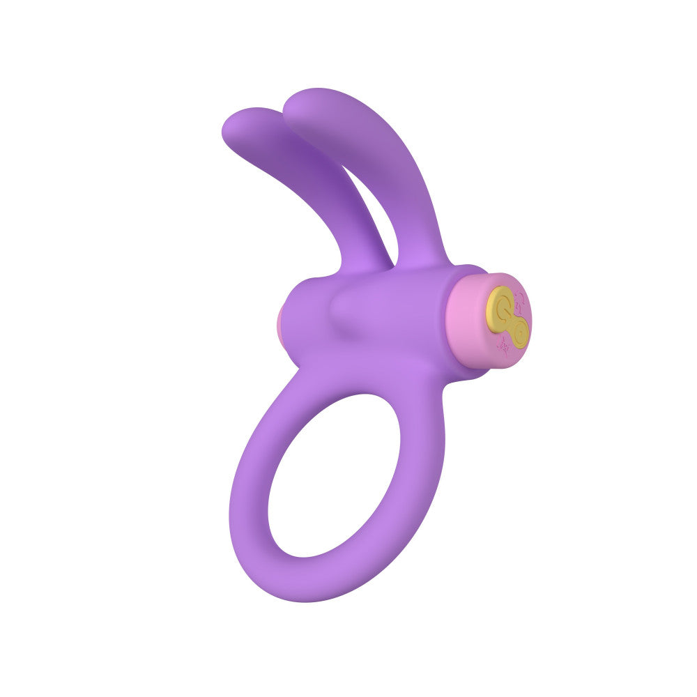 Silicone Cock Ring with Clitoris Stimulator Riny Purple