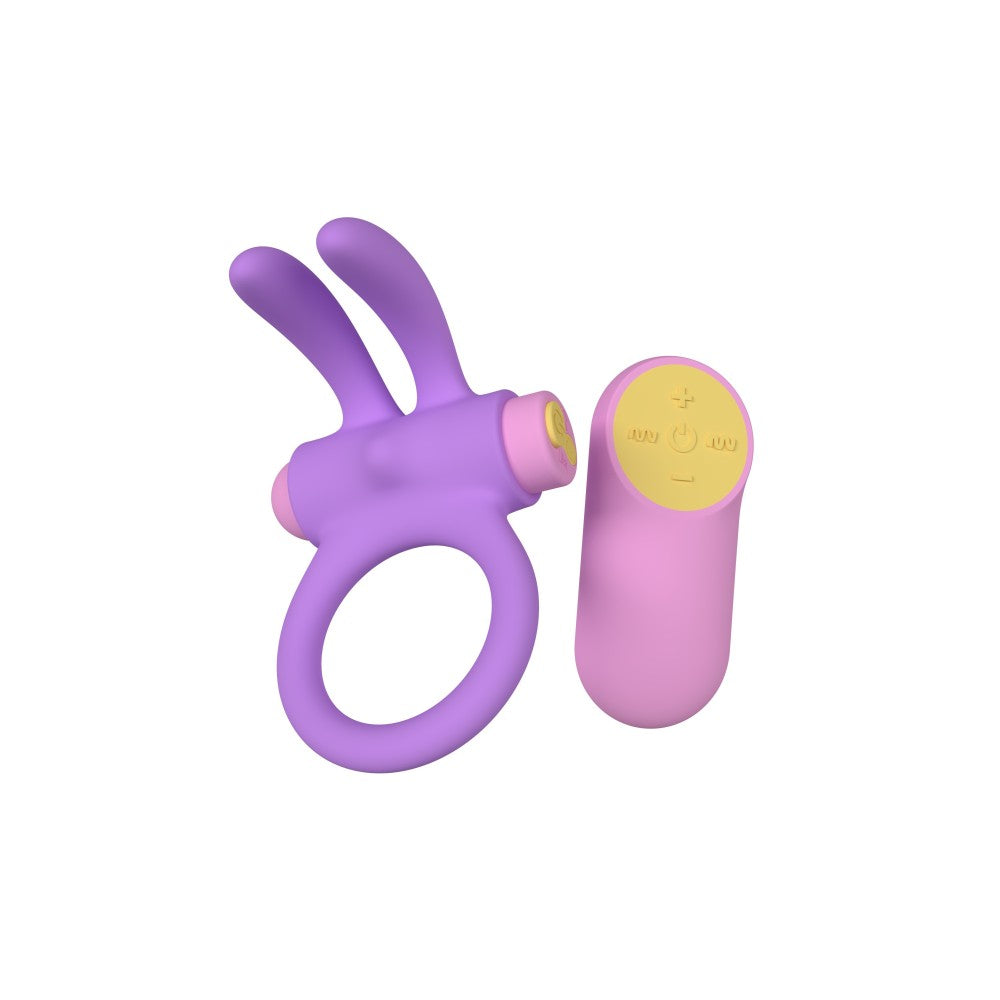 Silicone Cock Ring with Clitoris Stimulator Riny Purple