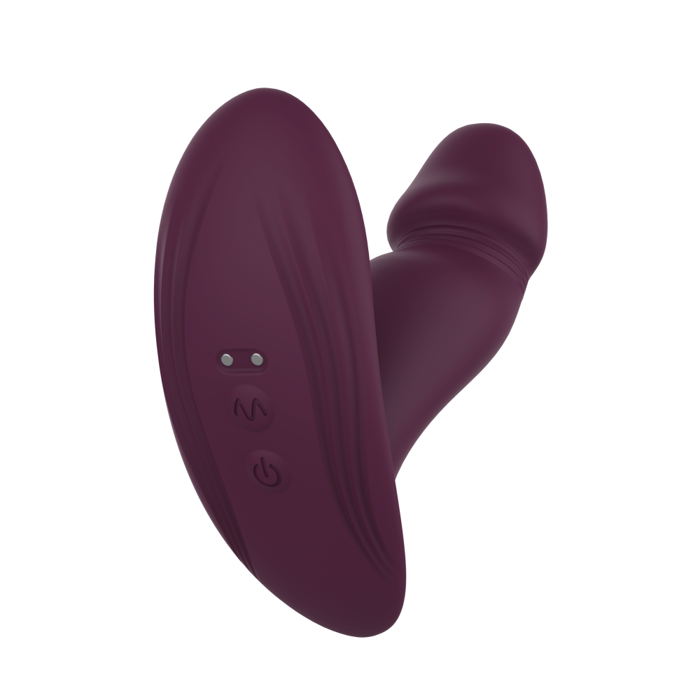 Silicone G-spot Vibrator with Clit Stimulator and Remote G-spot Hitter