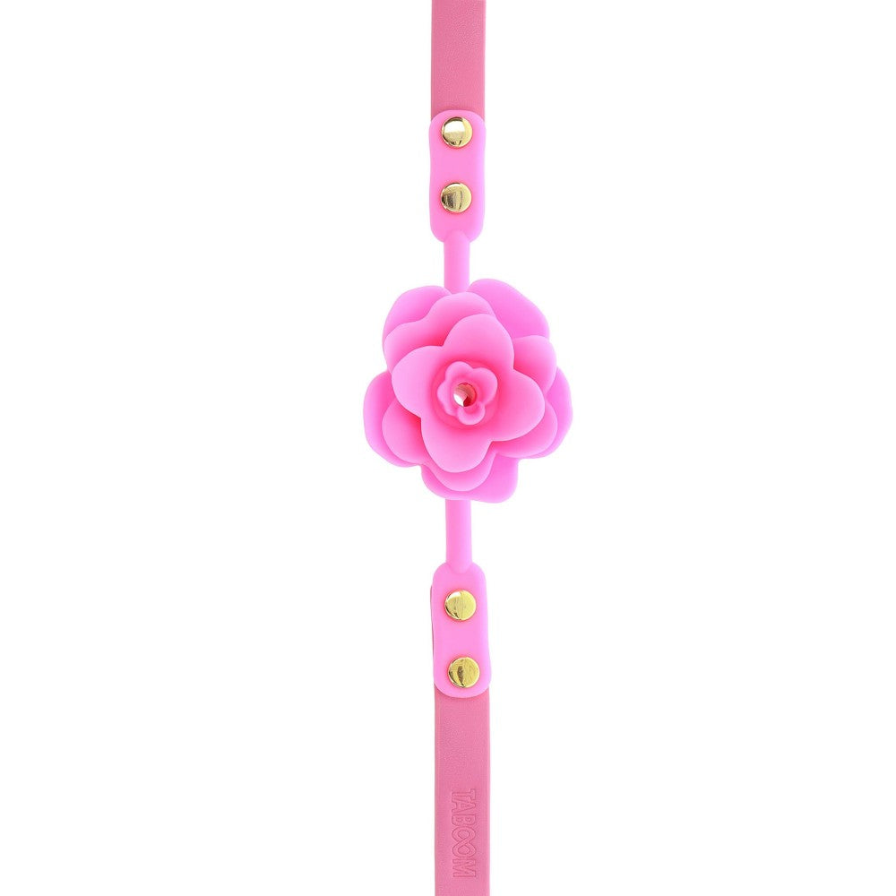 Silicone Rose Ball Gag Taboom Malibu Pink