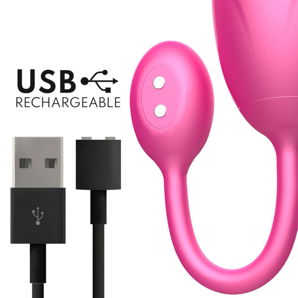 Silicone Vibro Egg with App Oninder Denver Pink