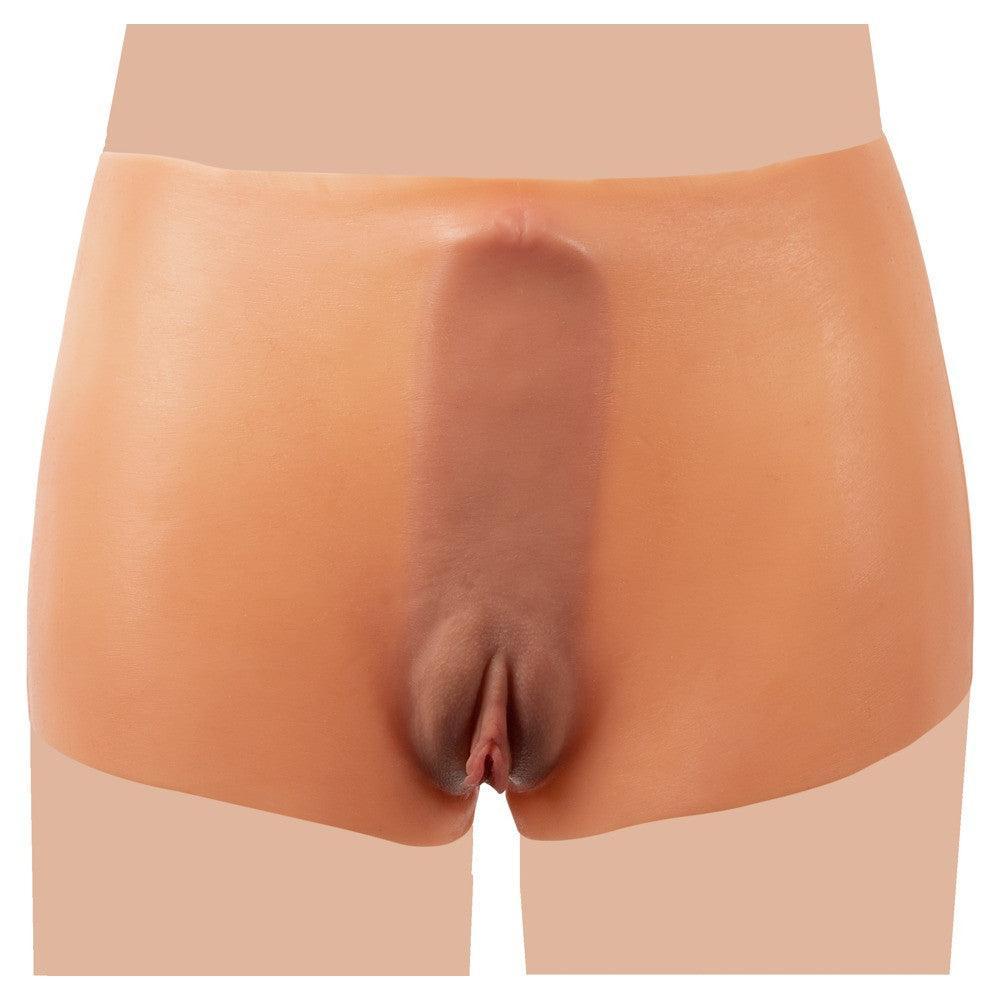 Silicone boxers with a realistic vagina Vagina Pants size L