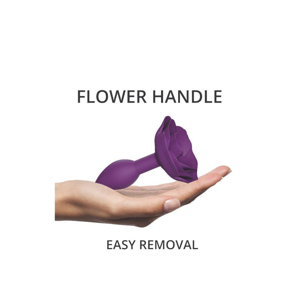 Silicone butt plug Open Roses S