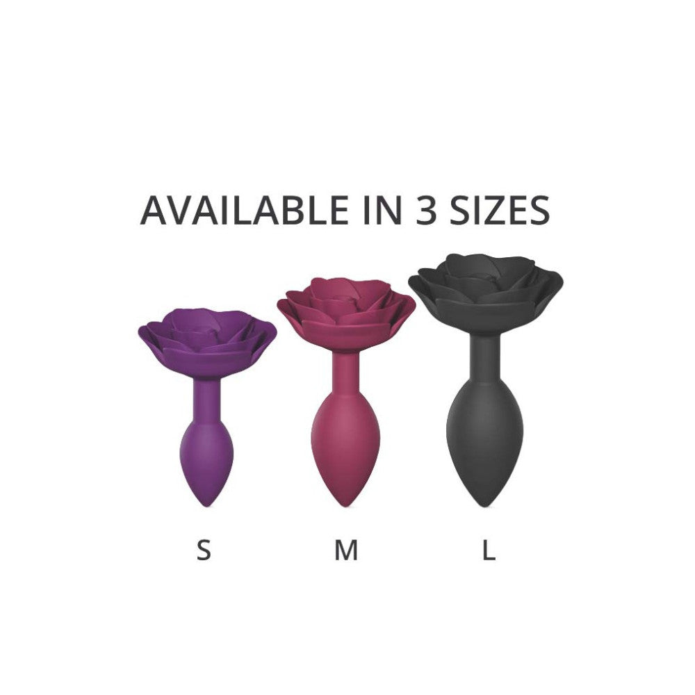 Silicone butt plug Open Roses S