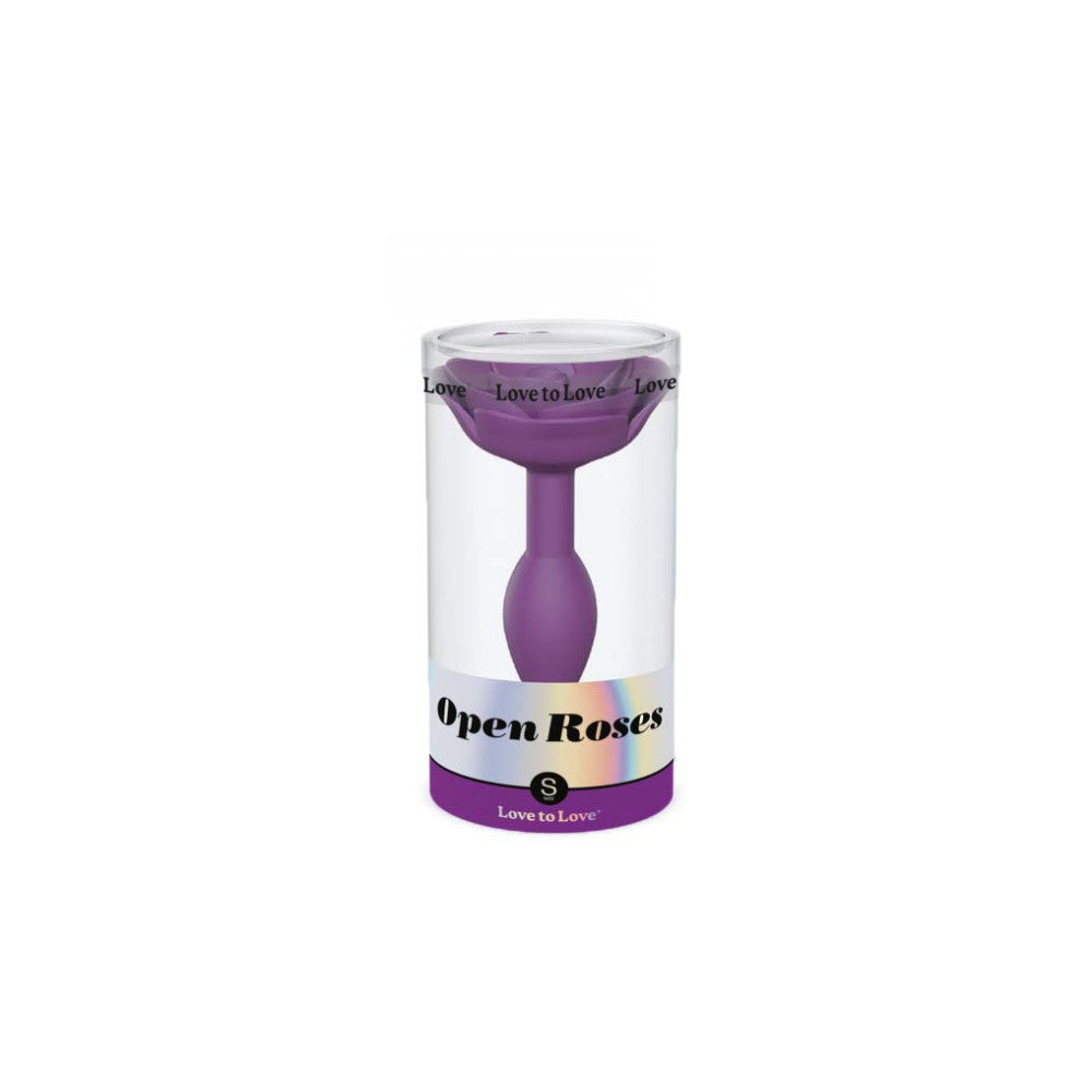 Silicone butt plug Open Roses S