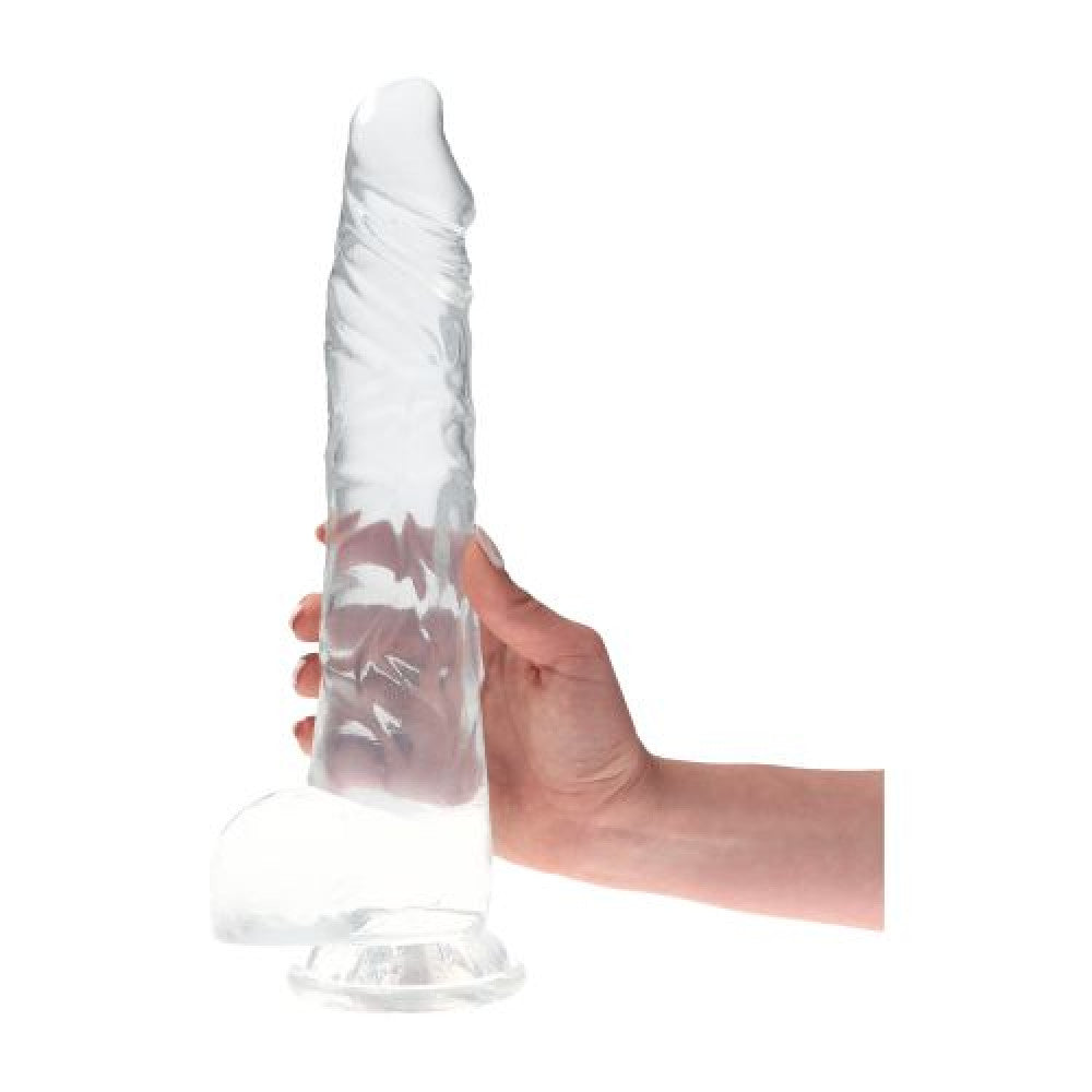 Sky Emotion Large Realistic Testicle Dildo 32 cm Transparent