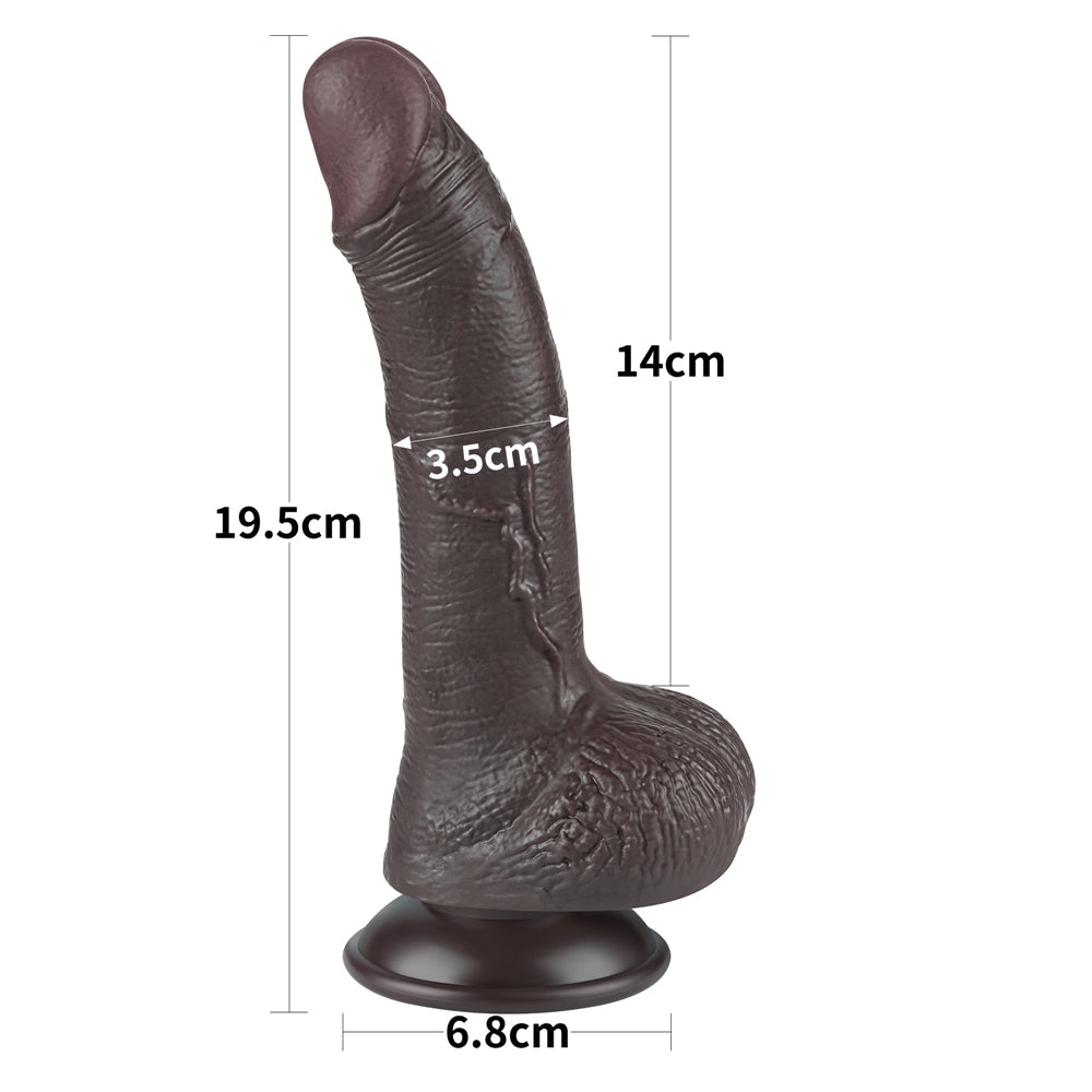Sliding-skin Dong dildo 7.5"