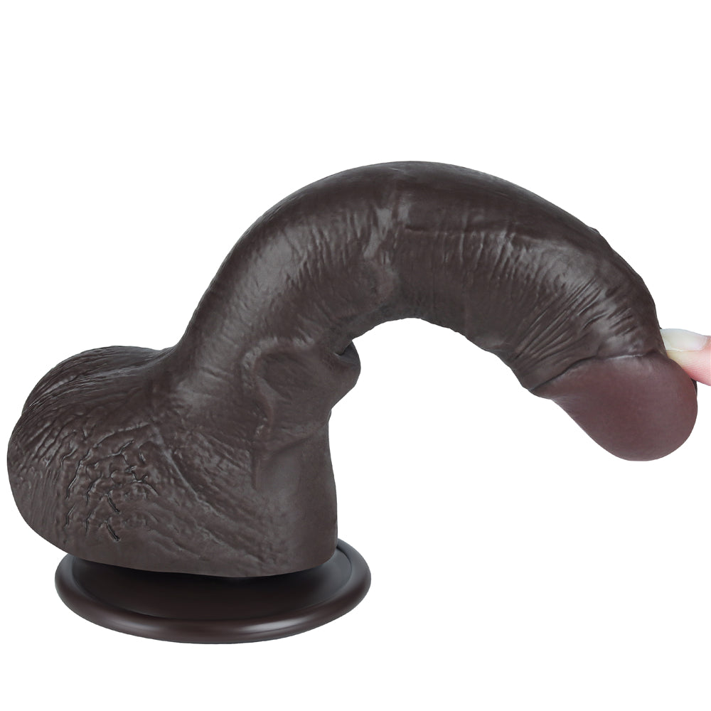 Sliding-skin Dong dildo 7.5"
