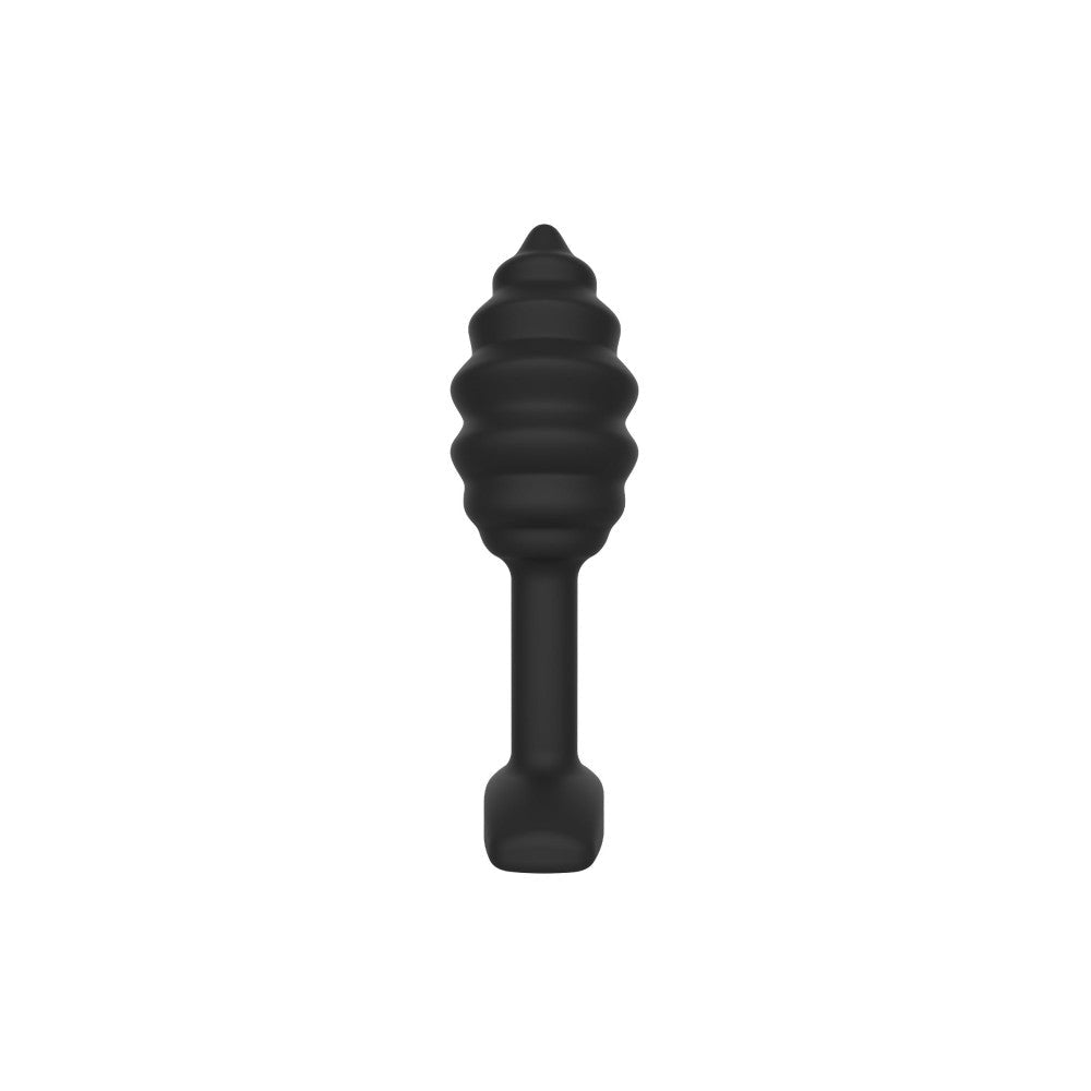 Small Embossed Toyjoy Swirl Silicone Butt Plug