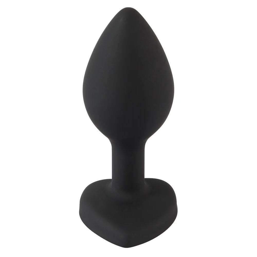 Small Silicone Crystal Heart Butt Plug