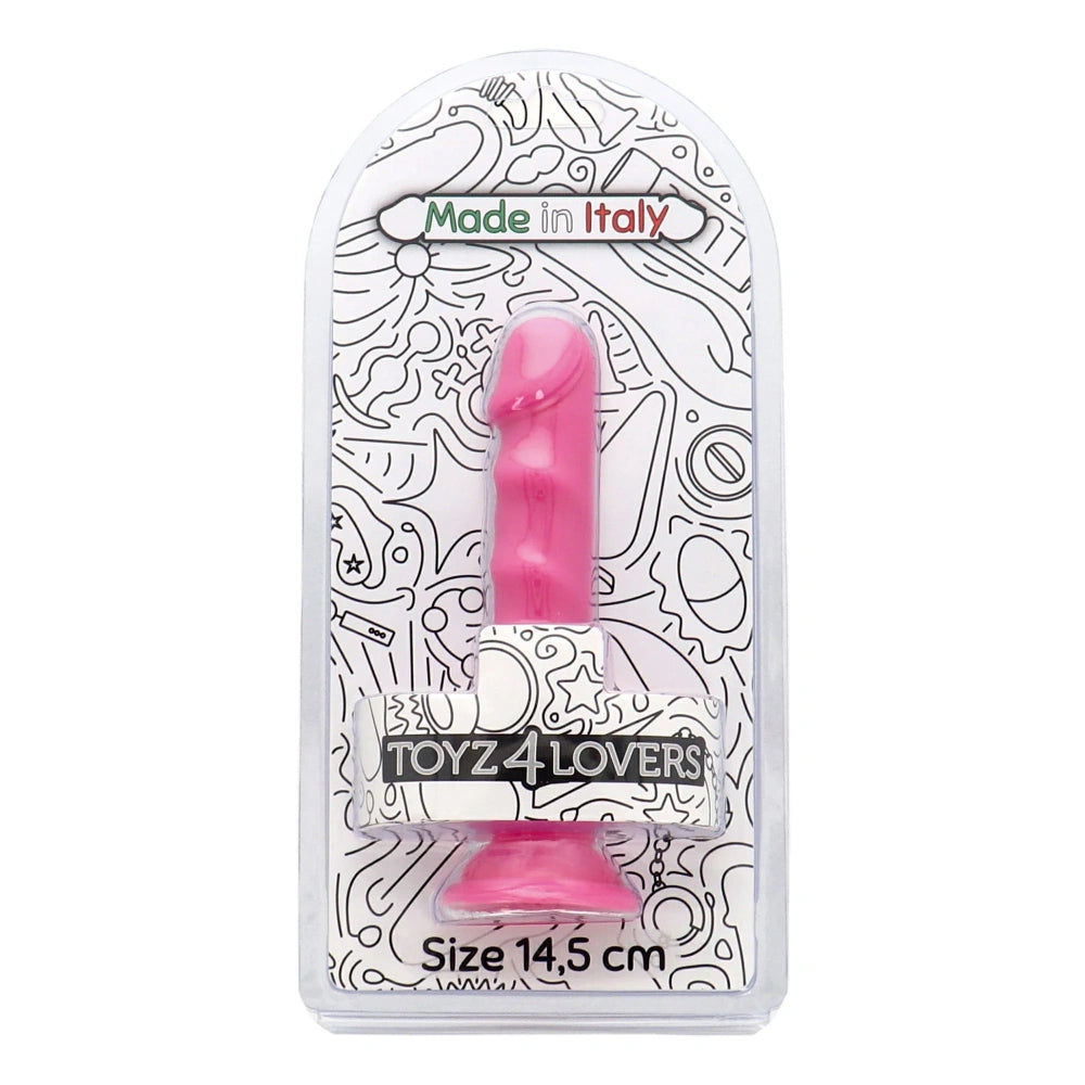 Small Textured Butt Plug with Vacuum Base Ugo Pink