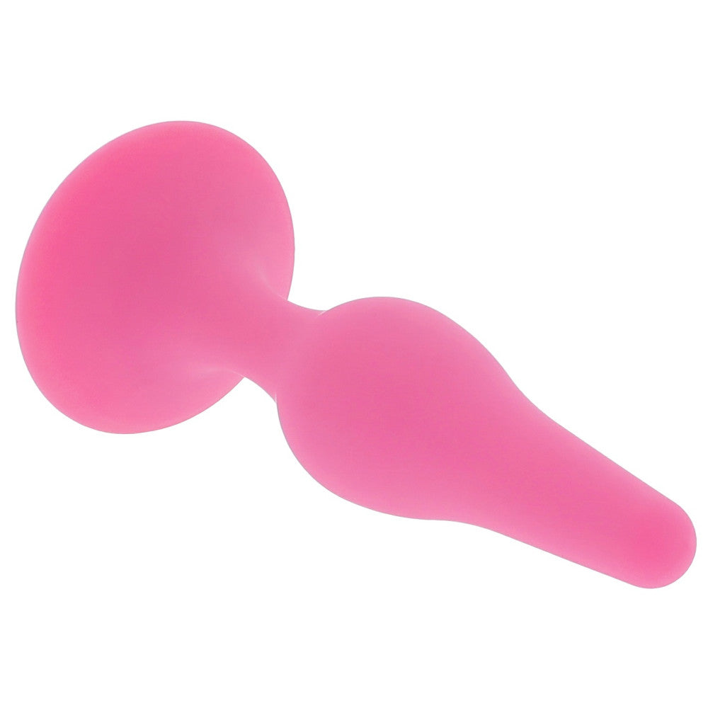 Small butt plug made of 100% silicone Glamy Soft Plug S pink