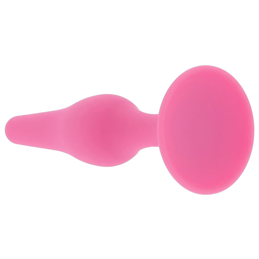 Small butt plug made of 100% silicone Glamy Soft Plug S pink