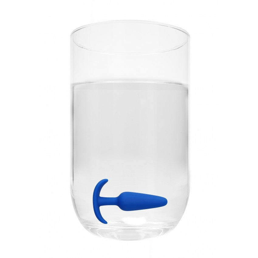 Small silicone anal dilator Slim blue