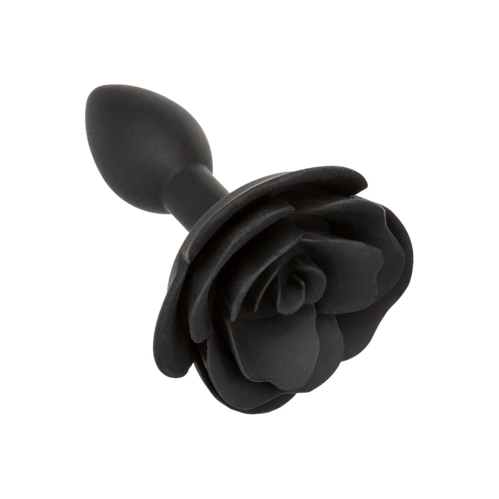 Small silicone butt plug rose Calexotics Forbidden black
