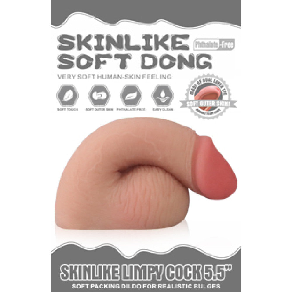 Soft Realistic FTM Dildo Skinlike Limpy Cock 5.5"