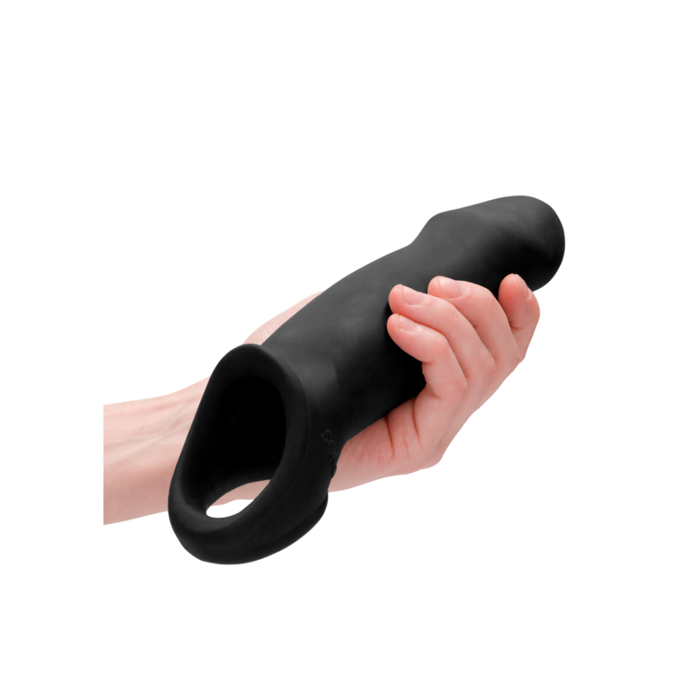 Sono #17 Big Realistic Cyber Skin Penis Extender Black