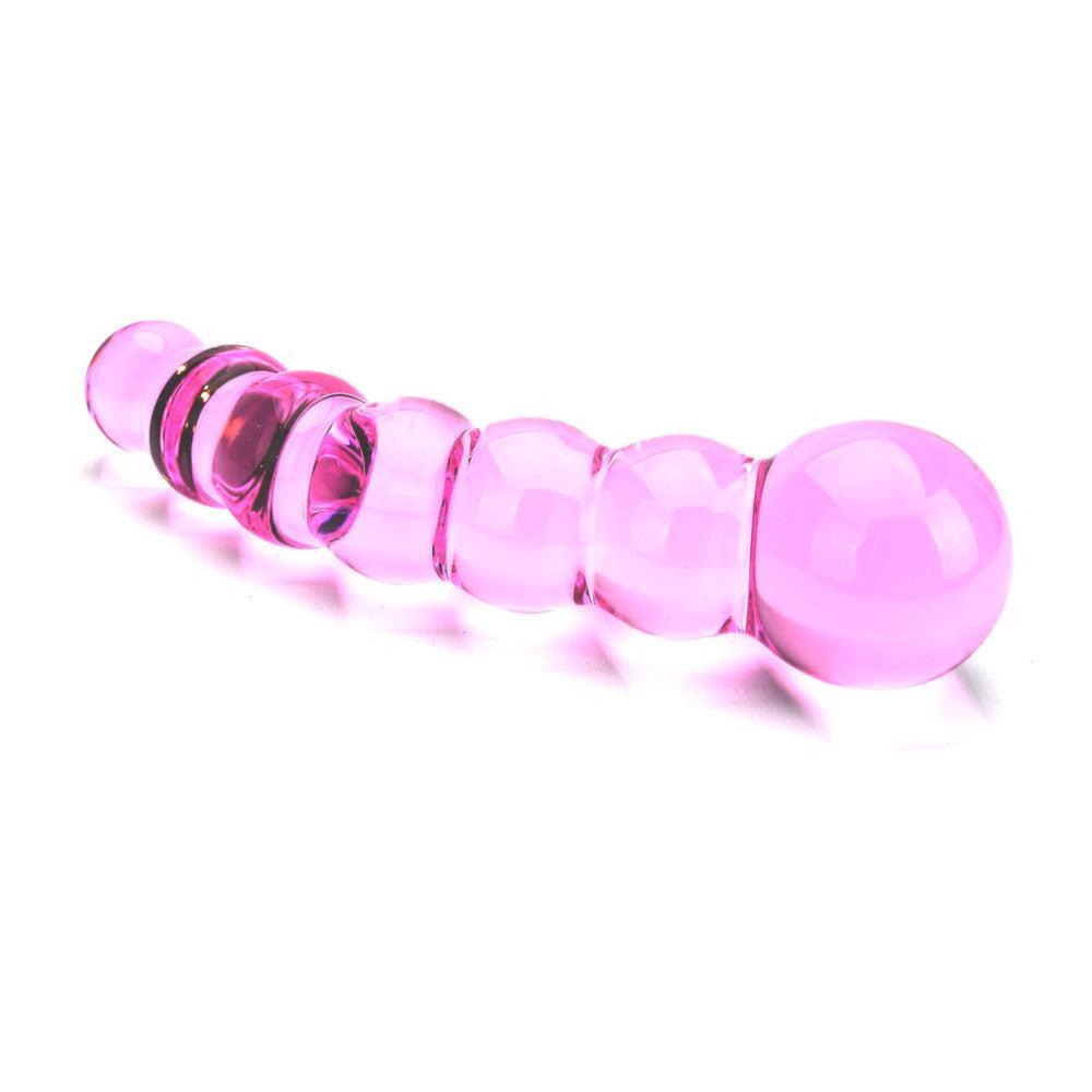 Spectrum Textured Curved Glass Stimulator Pink