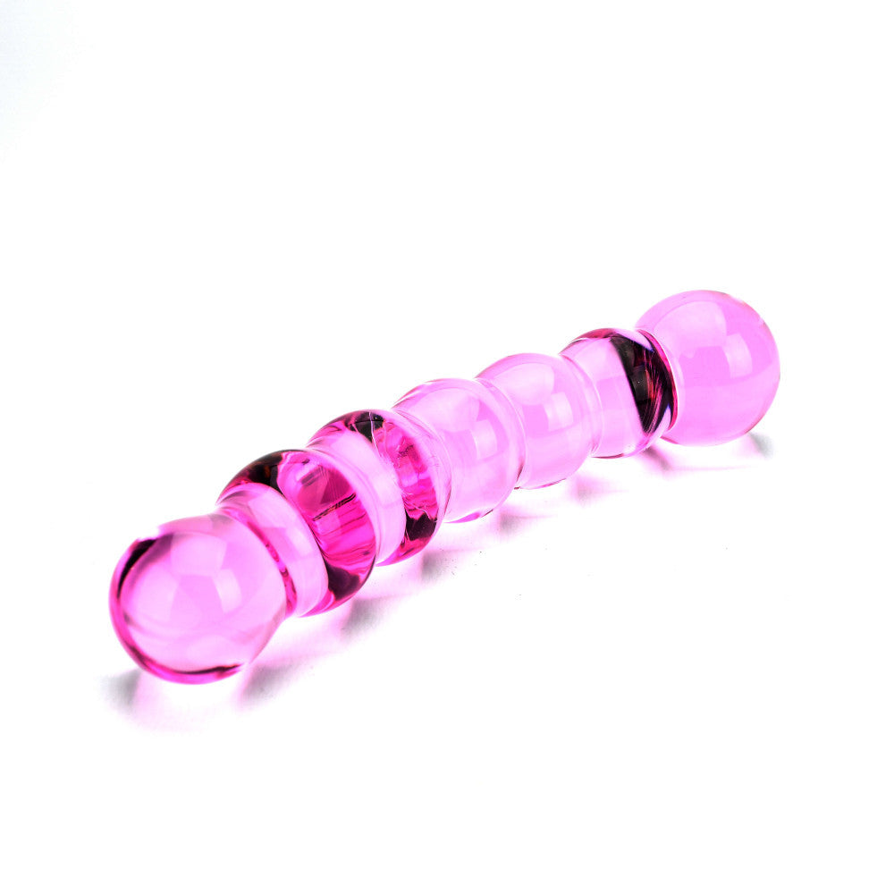 Spectrum Textured Curved Glass Stimulator Pink