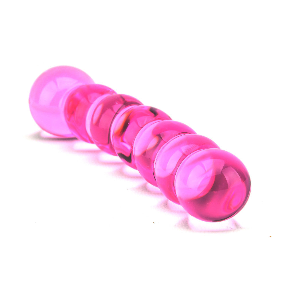 Spectrum Textured Curved Glass Stimulator Pink