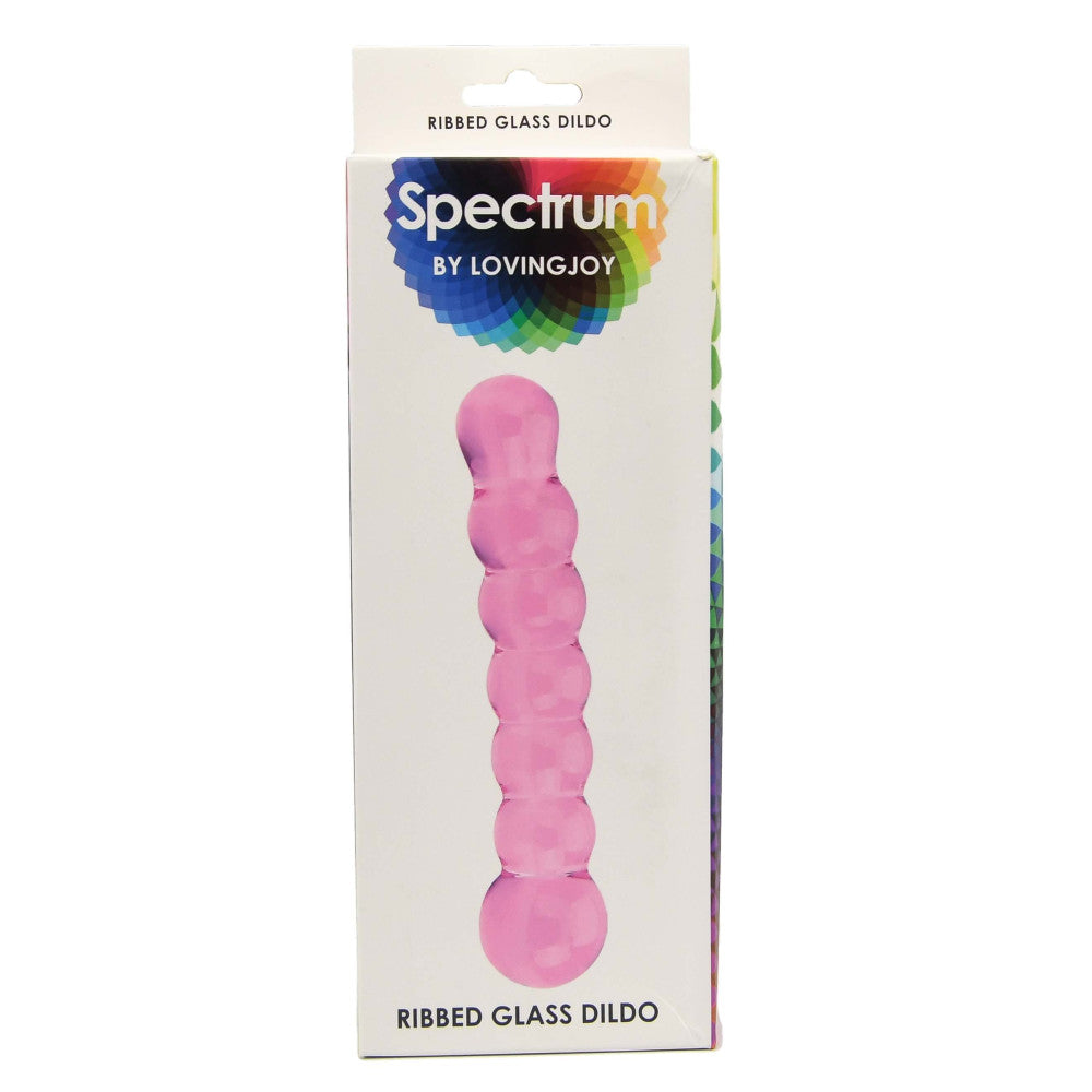 Spectrum Textured Curved Glass Stimulator Pink