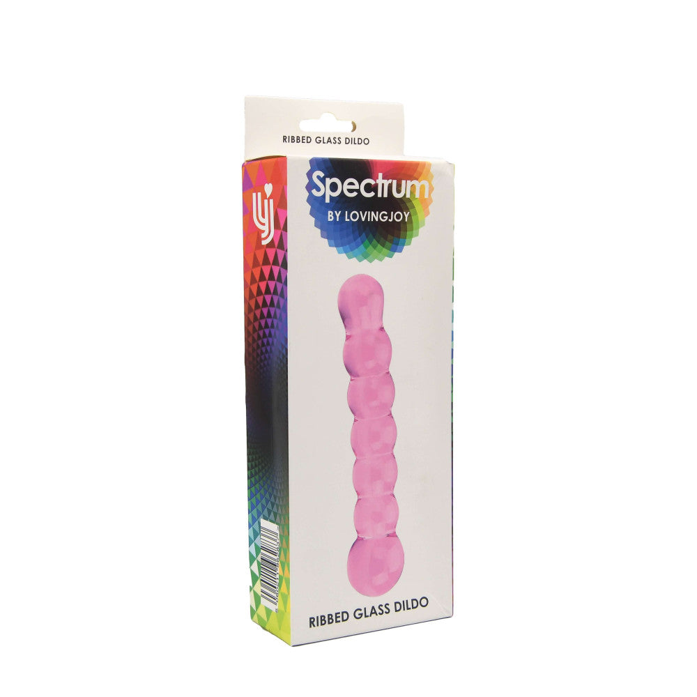 Spectrum Textured Curved Glass Stimulator Pink