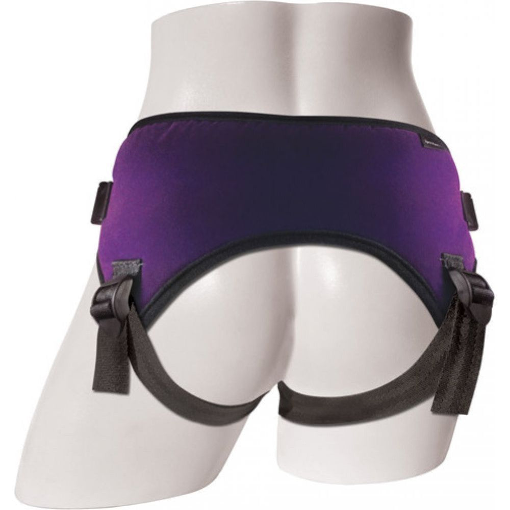 Sportsheets Lush Strapon Harness Purple