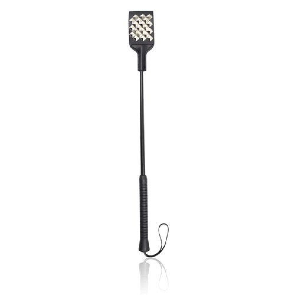 Square Spot Riding Crop Spanker Black