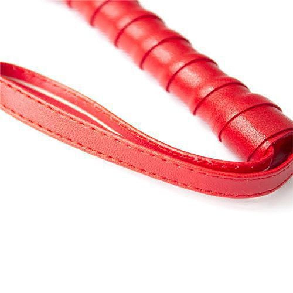 BDSM Fringed Flogger Whip Red