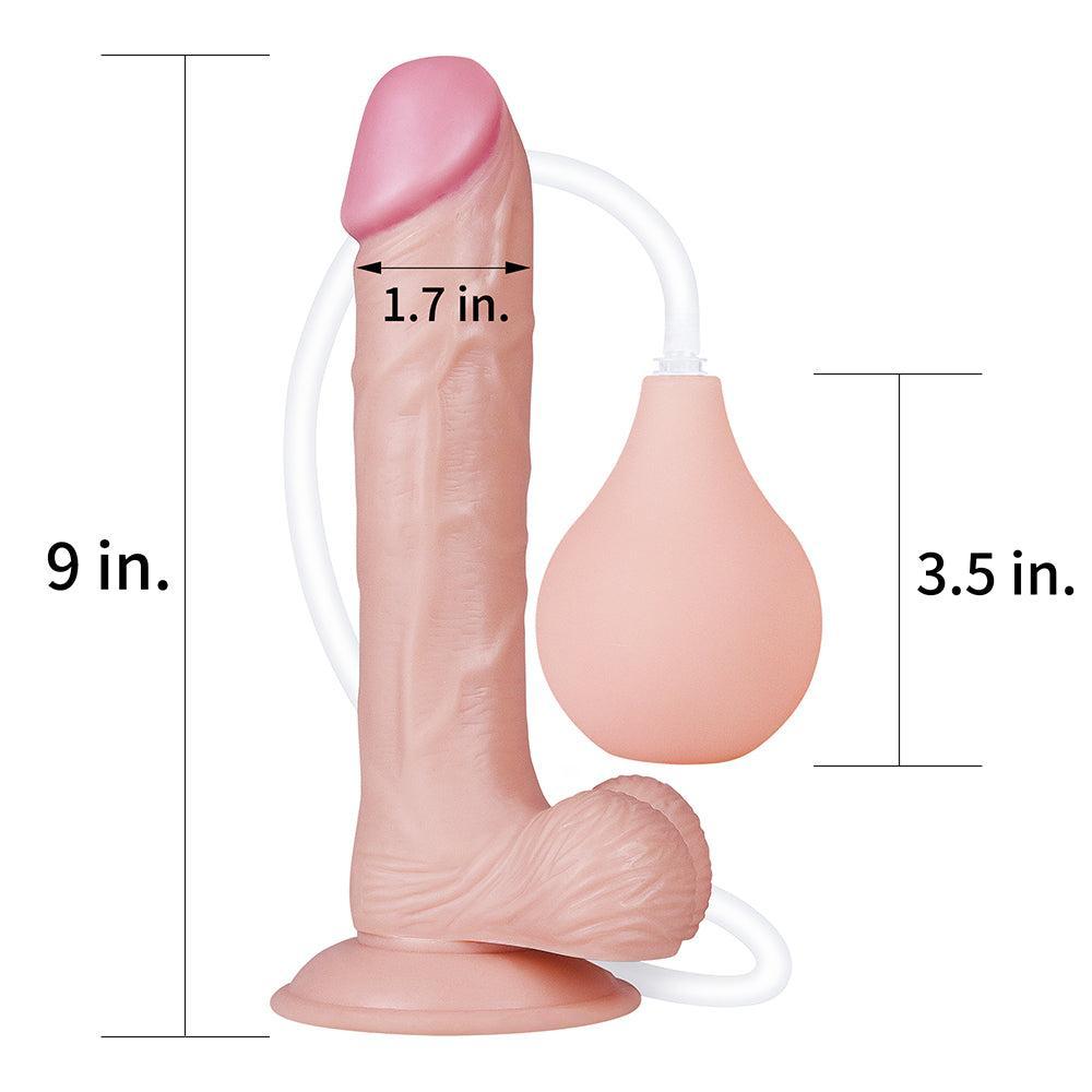 Squirt Extreme Realistic Ejaculating Dildo 9"