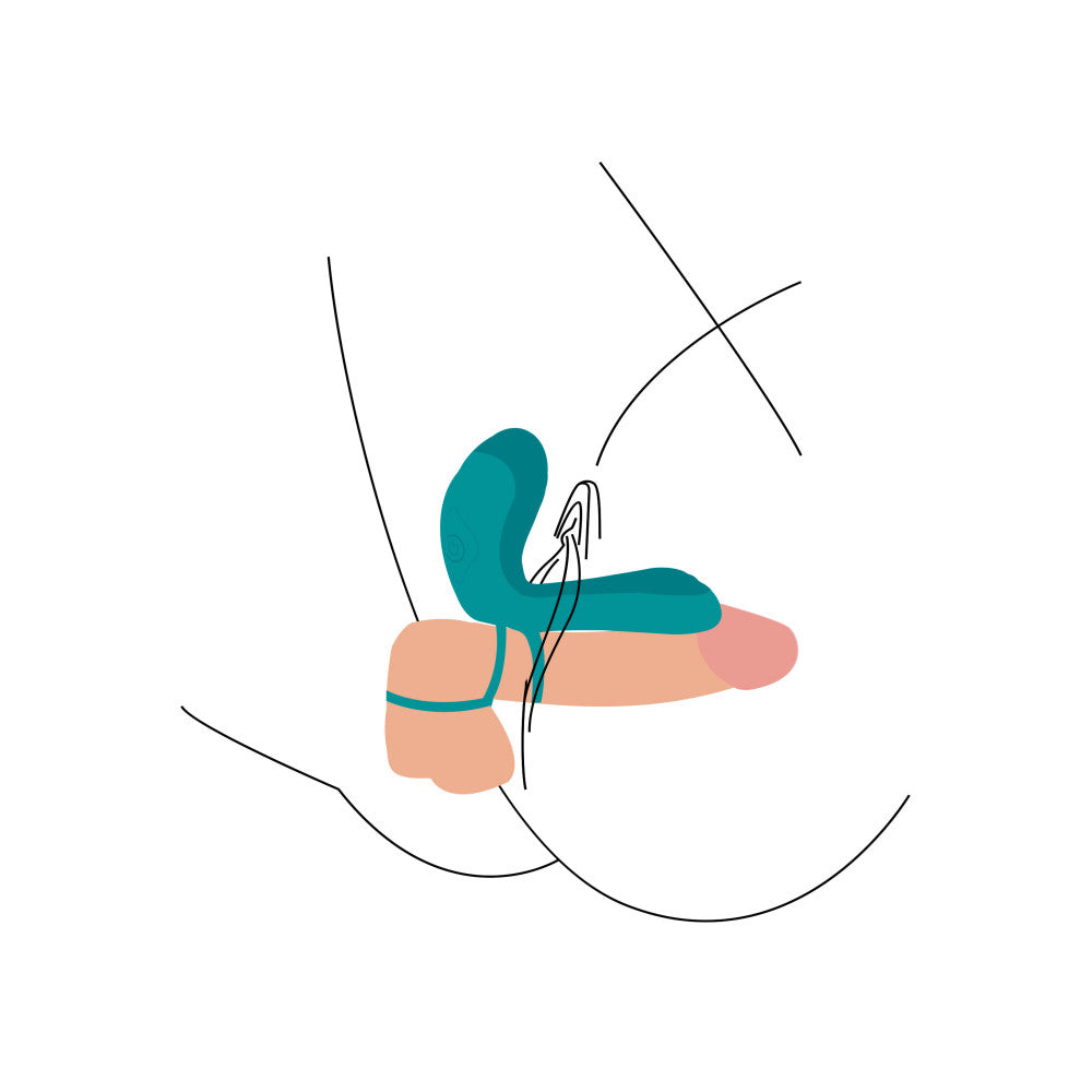 Stimulator for Couples with Cock Rings Couples Vibrator Ring